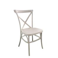 Vintage white PP Resin X Back Chair